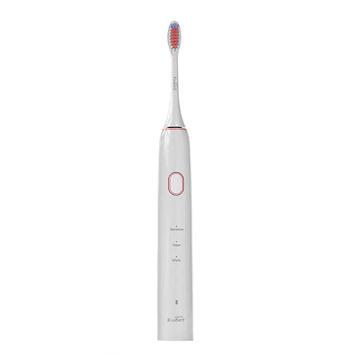 Cepillo de dientes eléctrico sónico con 5 modos, 2 cabezales de cepillo de  repuesto recargable por USB, cepillo de dientes electrónico inteligente con